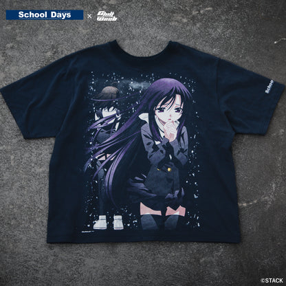 School Days × Chillweeb / Two-sided tee “二人の恋人”