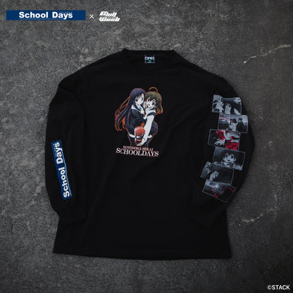 School Days × Chillweeb / Long sleeve tee “BAD END”