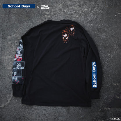 School Days × Chillweeb / Long sleeve tee “BAD END”