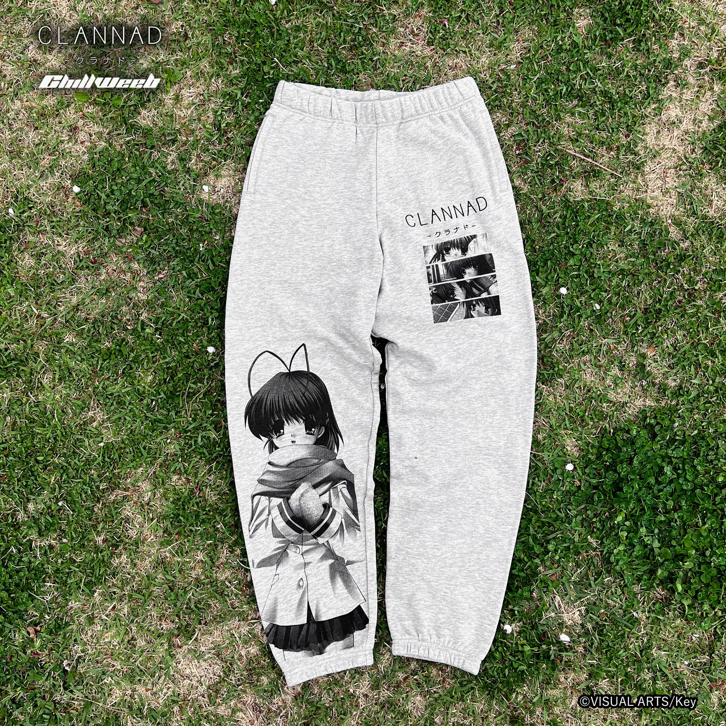 CLANNAD × Chillweeb / ”Friends” multi sweat pants