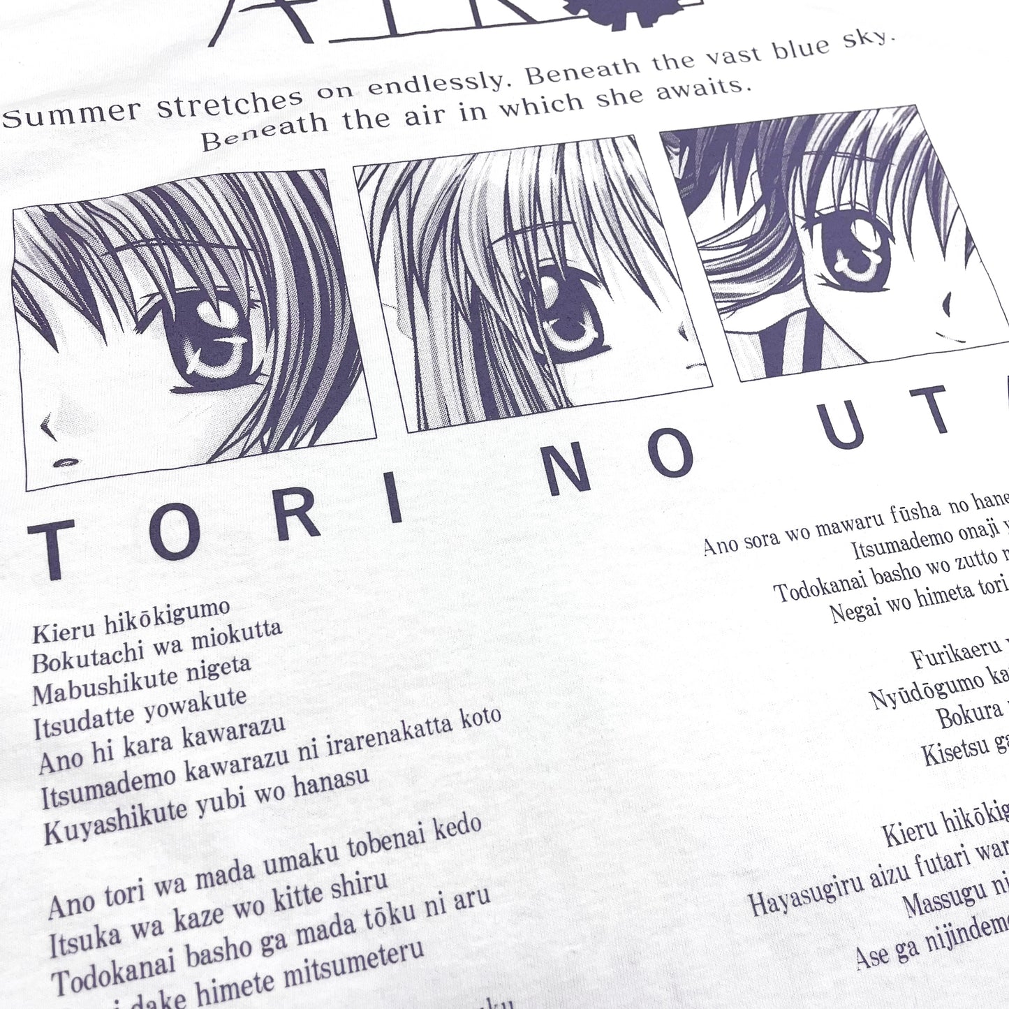【C108】AIR × Chillweeb / ”鳥の詩” tee